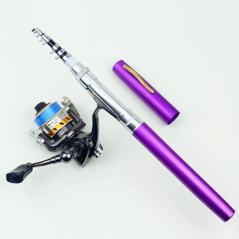 EMMROD 1.6 Meters Crabon Pen Rod Metal Spinning Wheel And Toss The Portable Fishing Rod Cast Rod Sea H5