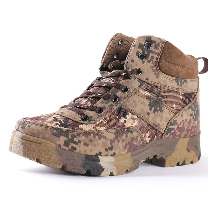 

Men Camouflage Waterproof Military Combat Boots Tactical Desert Army Hiking Boots Breathable Training Climbing Shoes AA11996