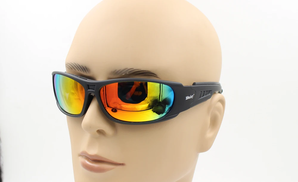 Billige Daisy Polarisierte Taktische gläser C6 Military Brille Armee Sonnenbrille Mit 4 Objektiv Männer Schießen Brillen Gafas Motorrad Brillen