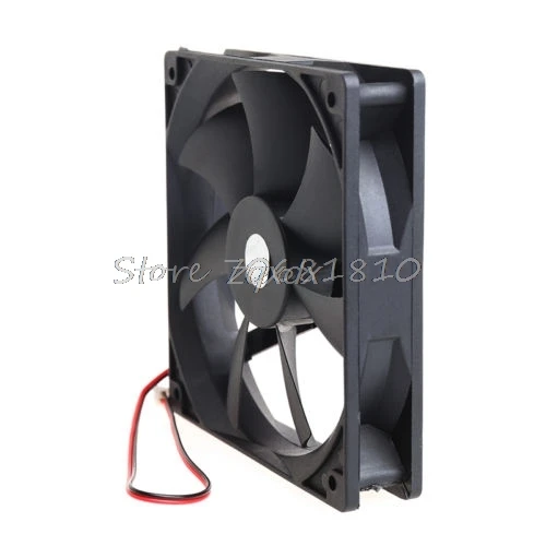 12V 2 Pin Cooler небольшой вентилятор охлаждения 120 мм x 120 мм x 25 мм ПК Коробка Системы гидравлический вентилятор охлаждения для компьютера радиатор Z09