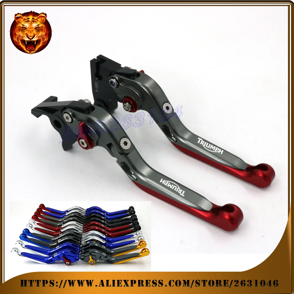Adjustable Folding Extendable Brake Clutch Lever For TRIUMPH 675 Street