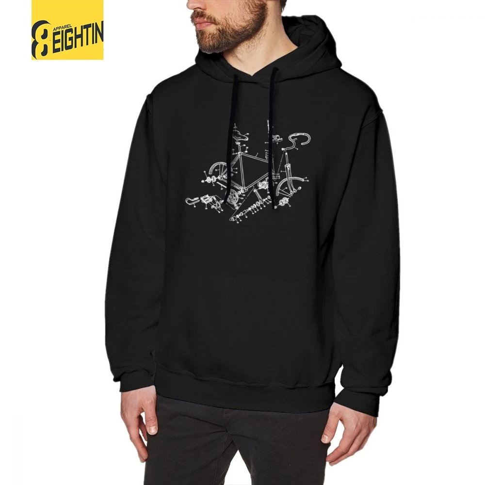 

Bike Addict MTB Mountain Biker Cycling Man Sweatshirt Amazing Cotton Hoodies Design Pullovers