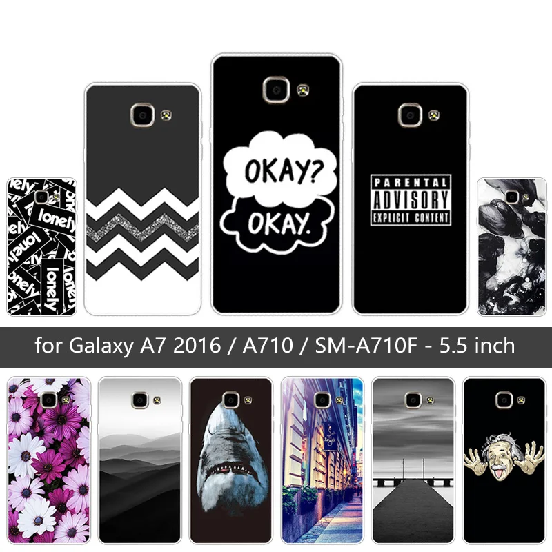 Для Samsung Galaxy A7 2016 A7100 a710f хорошо задняя крышка протектор Капа 5 &quotдля A710 Ясно Мягкие