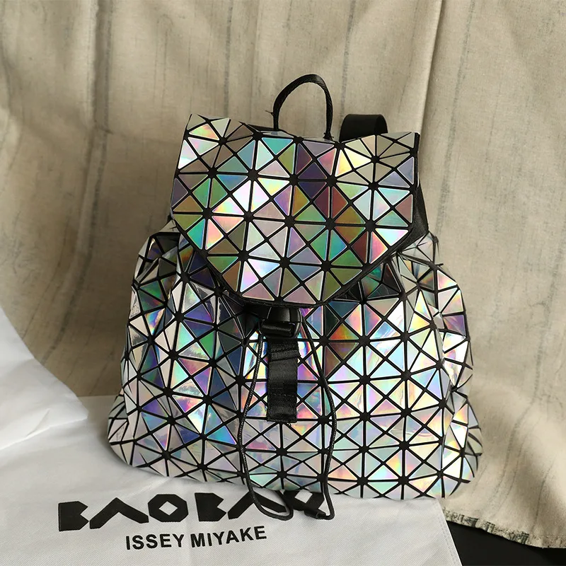 

New Laser Unisex Luminous Backpack for Student Dazzle Color Fashion Small Travel Bag School Backpack Fashion and Unique