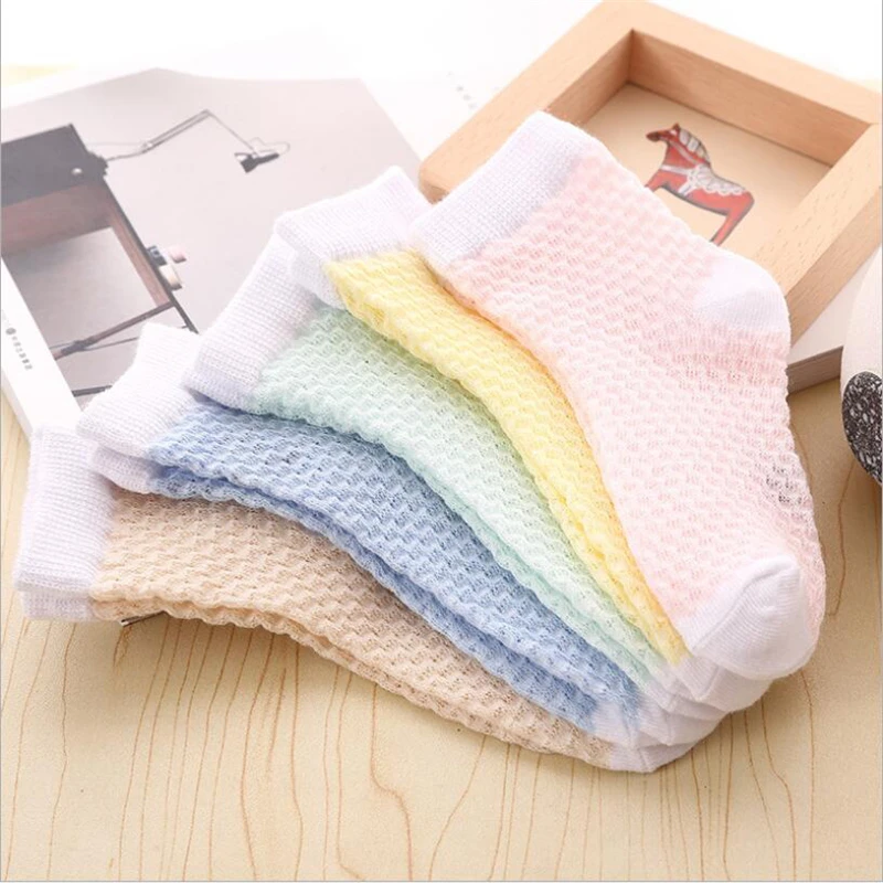 

5pairs/set Children's Socks For Kids Summer Mesh Cotton Kids Sport Socks For Baby Boys Toddler Baby Girls Socks For Children