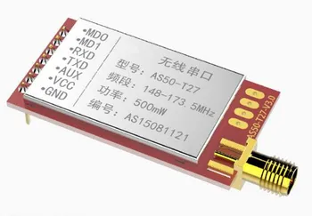 

AS50-T27 SI4463 170MHz wireless serial air wake-up strong penetration of low-power wireless data transmission module UART
