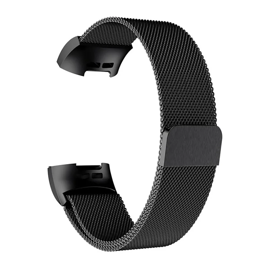 Миланская петля, наручные часы, ремешок для Fitbit Charge 3, фитнес-трекер, браслет, сменный ремешок из нержавеющей стали, S/L - Цвет ремешка: Black