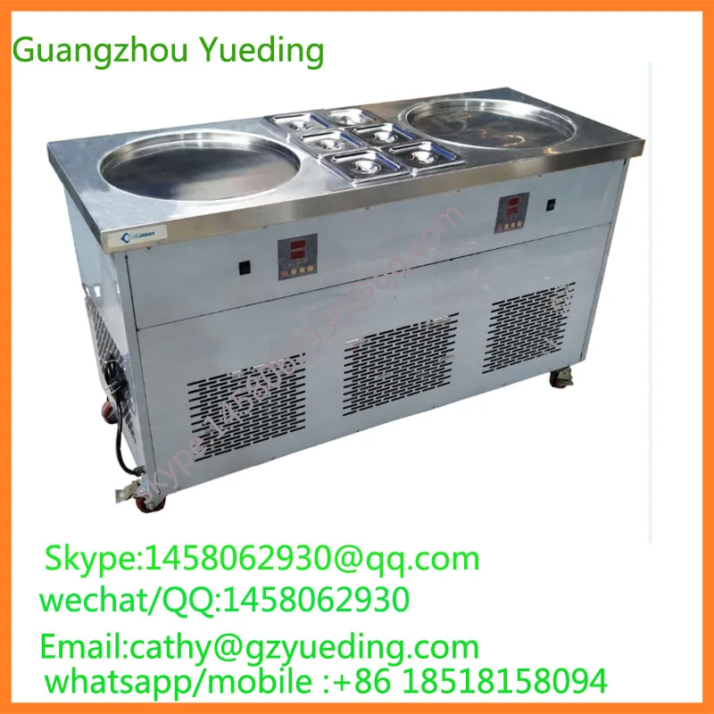 

LCD display stain steel thailand rolled fry ice cream machine price
