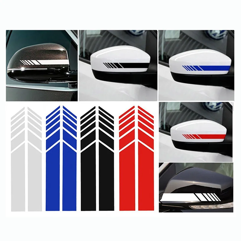 2 шт. JDM наклейки на зеркало заднего вида полосы авто наружный декор