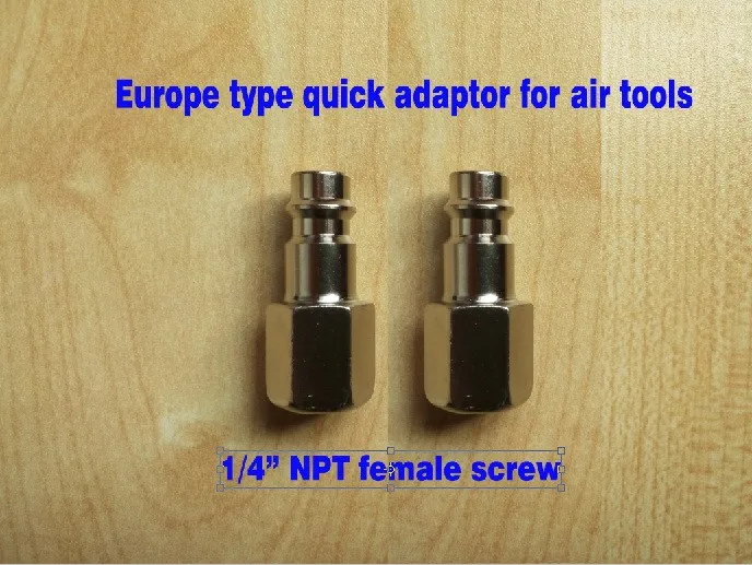 

2pcs/lot 1/4" NPT female thread Europe type Pneumatic Air Hose Quick Coupler EU type air tools quick adaptor