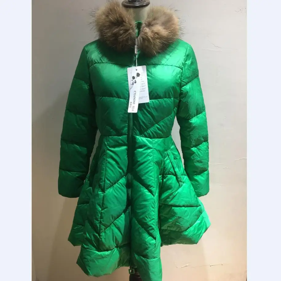 Толстый пуховик женский длинный плащ A line lwinter Женское пальто | Женская одежда