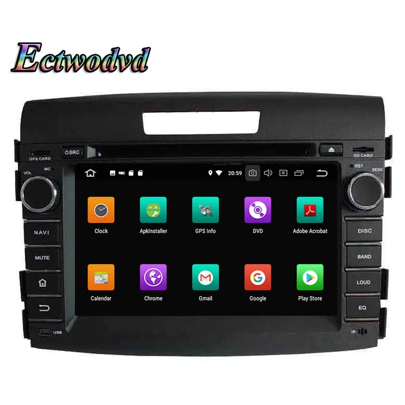 Cheap Ectwodvd Octa Core 4G RAM 64G ROM Android 9.0 Car Multimedia DVD Player GPS HeadUnit for Honda CRV 2012 2013 2014 3