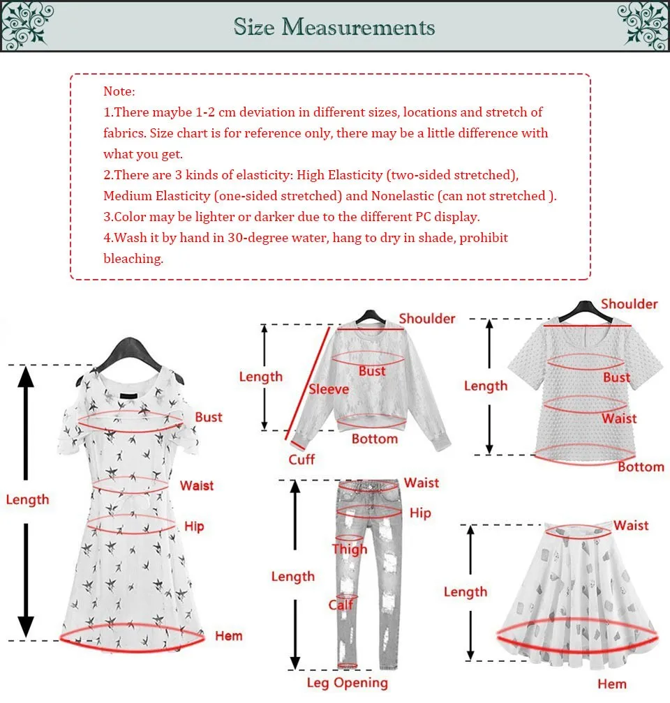 SIZE  MEASURE