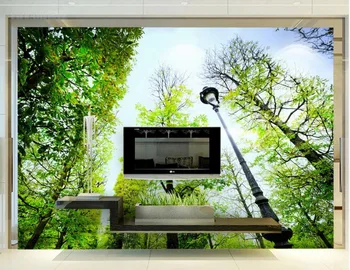 

Home Decoration bathroom 3d wallpaper Nature woods wall mural photo wallpaper window mural wallpaper