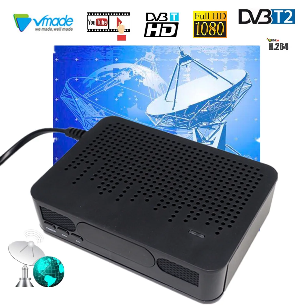 

DVB-T2 Digital Set-Top Box Terrestrial Receiver HD H.264 MPEG-2/4 DVB T2 TV Tuner Wi-Fi YouTube DVB-T Set Top Box media Player