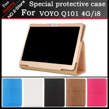 Мода в 2 раза Folio Искусственная Кожа Стенд чехол для VOYO Q101 4 г/i8 телефонный звонок 10.1 дюйма планшетный ПК multi-Цвет по выбору + подарок