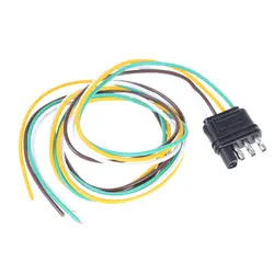 1 шт. 4-контактный разъем 18 AWG разъем плоского провода трейлер штекер трейлер свет жгут расширение
