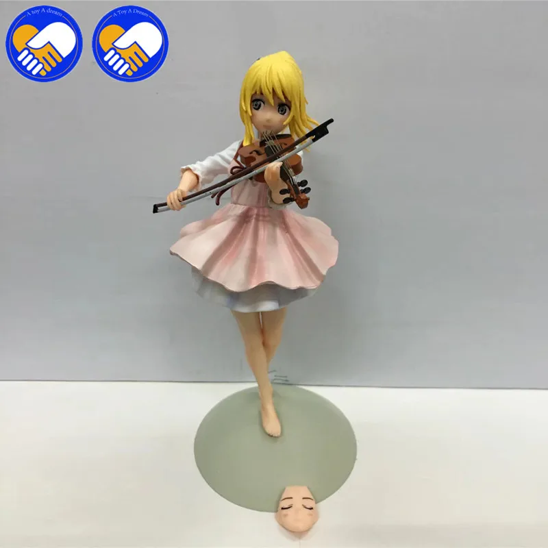 Аниме Shigatsu wa Kimi no Uso Misono Kaoru ПВХ фигурка модель игрушки КАВАИ пианино девушка в