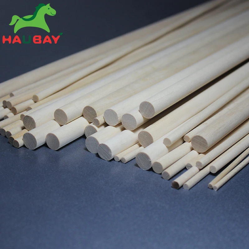 

HAUBAY Birch Dowel Wood Round long 1000mm Diameter 3/4/5/6/8mm 10pcs For DIY Craft Spring Festival Fabulous February Sale