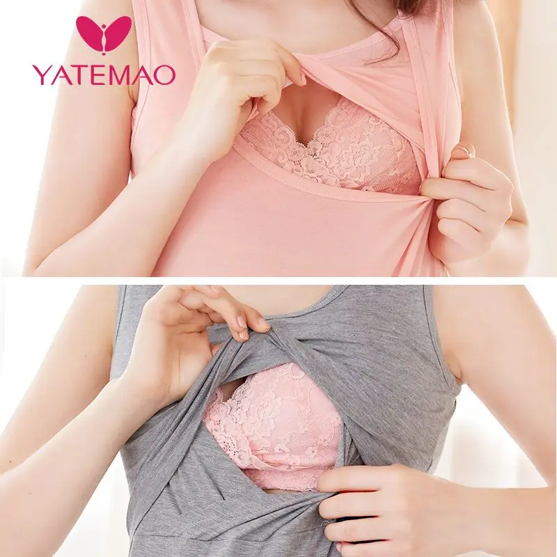 YATEMAO модная хлопчатобумажная одежда для беременных пижамы грудного