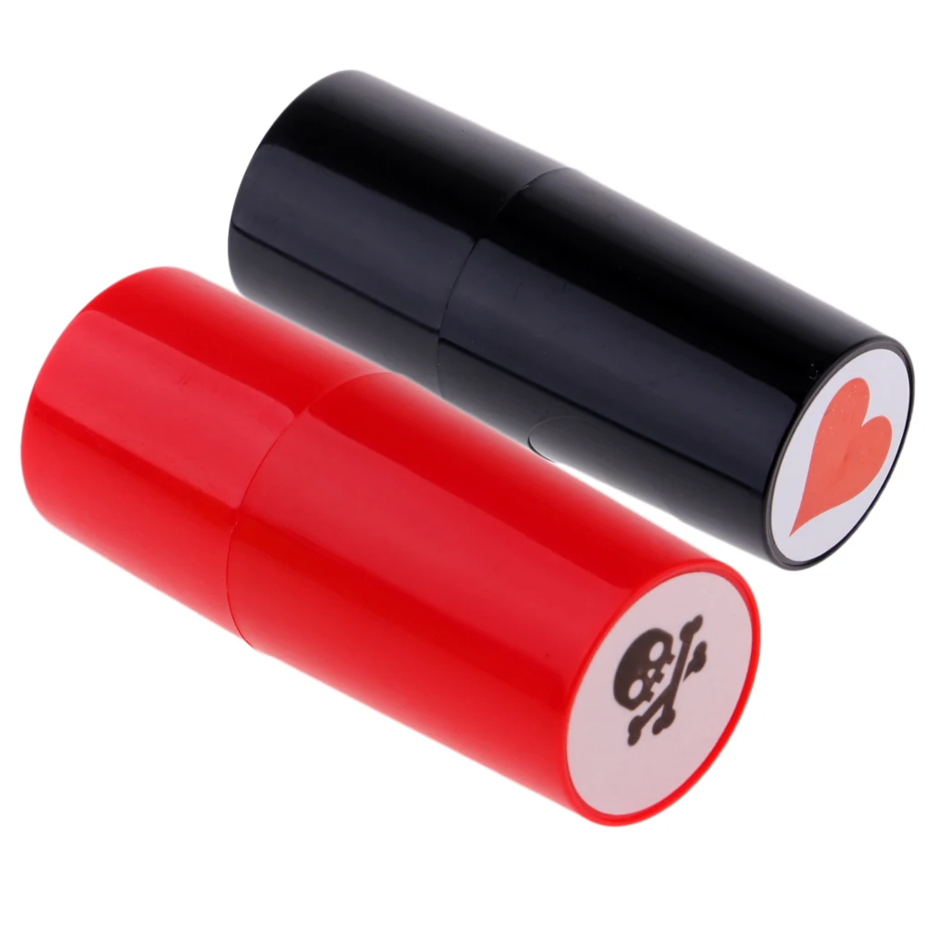 2pcs Golf Ball Stamper Stamp Heart Skull Eagle Print Golfer Gift Keepsake Training Aids Club Accessories