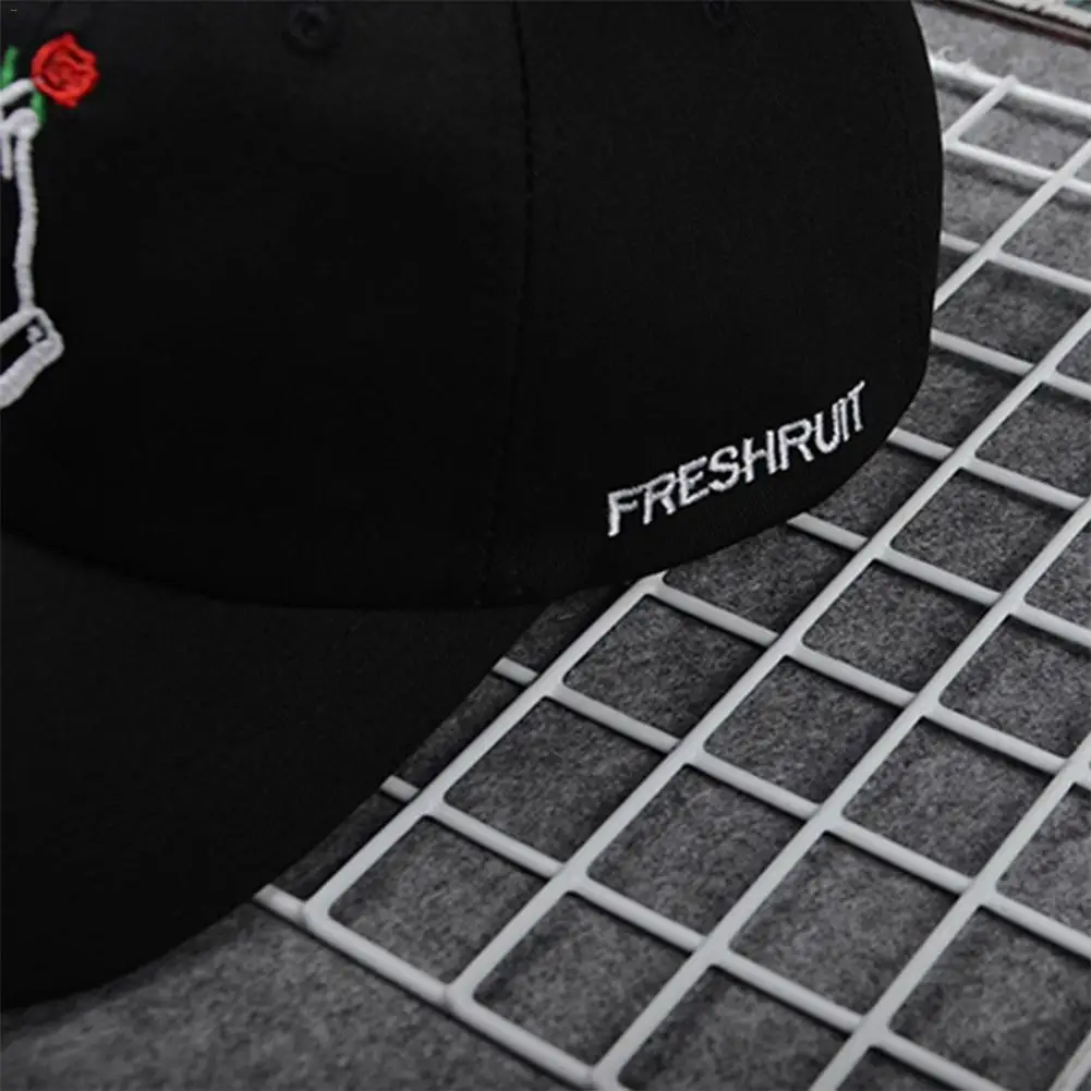 Bordado sombrero manos con flor Rosa gorra de béisbol visera Primavera Verano Unisex sombrero para las mujeres hombres gorras para hombre beisbol