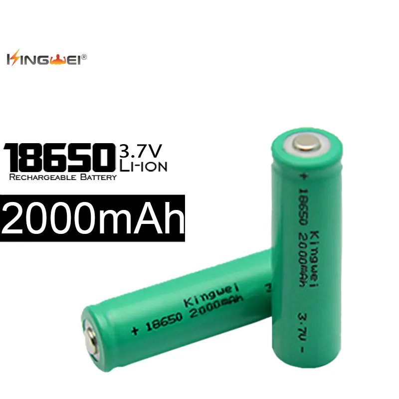 KingWei Green Real 2000 мАч 18650 Энергосбережение и защита окружающей среды 3 7 В литий-ионный