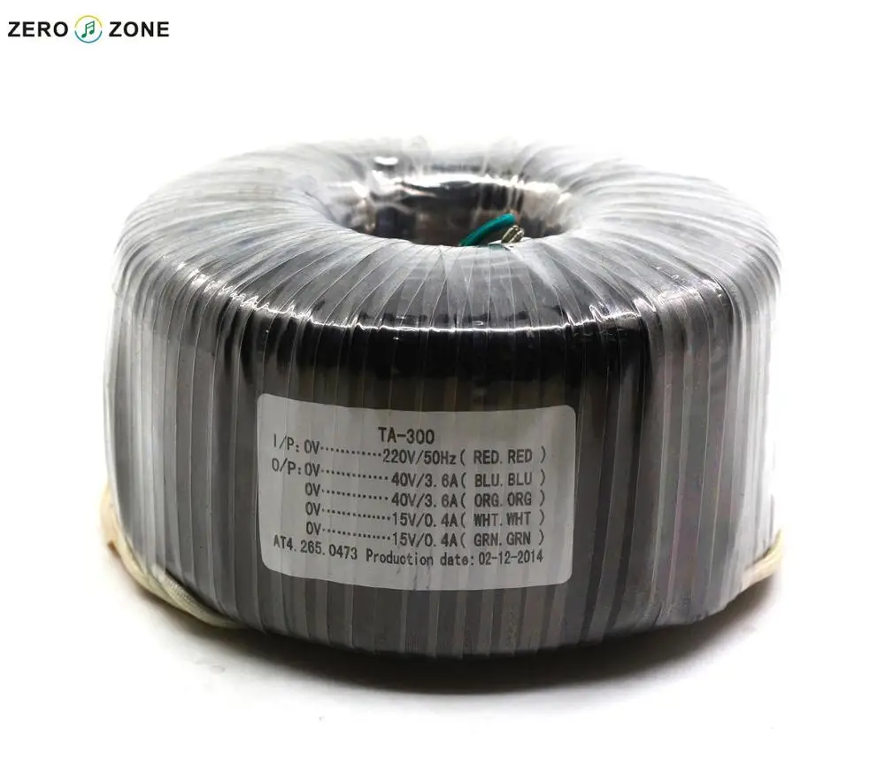 ZEROZONE TA 300 Вт тороидальный трансформатор ва двойной 40 в + 15 питания|transformer 300va|300va