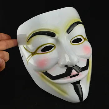 

Hot Sale Halloween Masks V for Vendetta Mask Anonymous Guy Fawkes Fancy Dress Adult Costume Accessory Masquerade Cosplay Masks