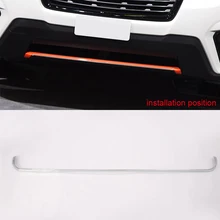 Автомобильный Стайлинг Хромированная передняя решетка бампера вниз полосы рамка накладка 1 шт. для Subaru Forester SK