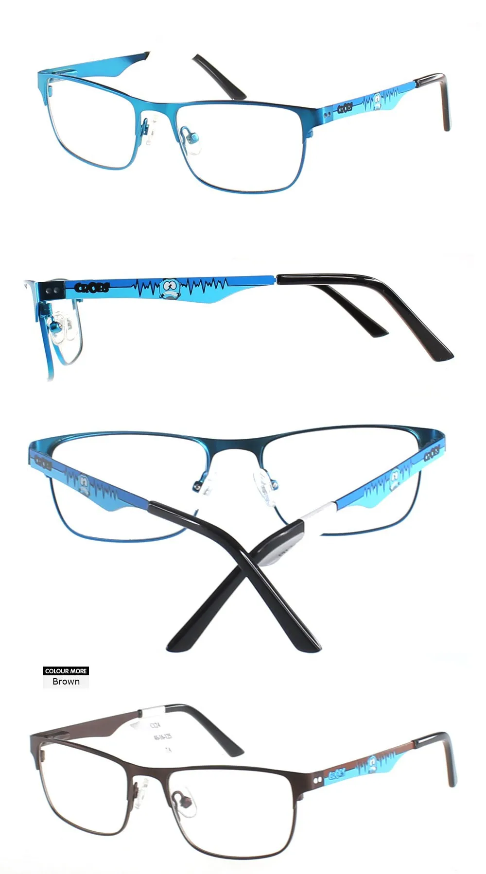 2018 New eyeglasses children frame cartoon Character kids optical prescription frames boys girls glasses clear lenses eyewear12