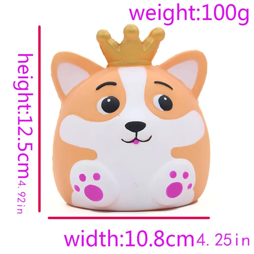Замедлить рост Kawaii игрушка Моделирование Корона лиса милые животные игрушки для коллекции подарок бутафория для украшения большой или снятие стресса