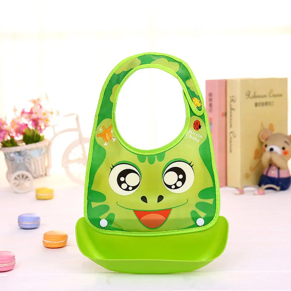 mung bean baby Новорожденных водонепроницаемые детские нагрудники детские фартуки Нагрудник слюнявчик для младенца полотенца милый ребенок мультфильм нагрудник можно разбирать чаша - Цвет: mung bean baby