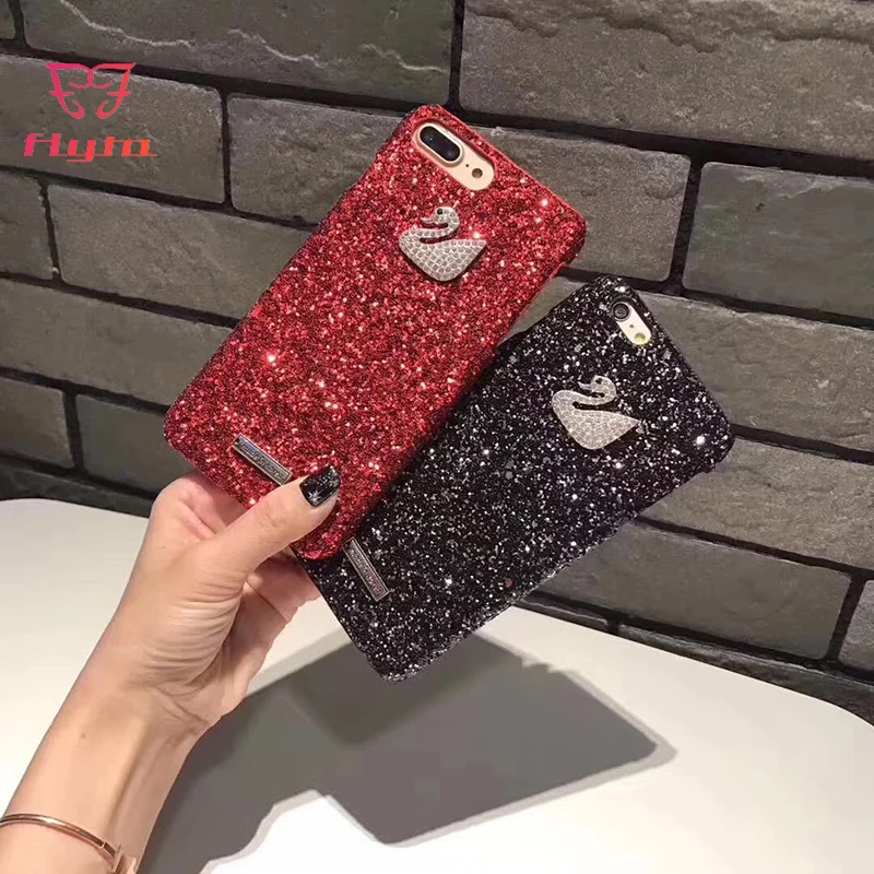 

FlyTo Case for IPhone 7 8 Plus Rhinestone Case Phone Bag Case for IPhone 6 6S X Plus Phone Pouch for IPhone XR XS MAX Coque
