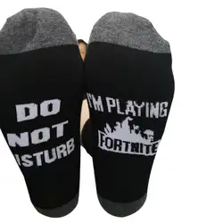 Зимние хлопковые ребра трикотажные длинные носки до щиколотки забавные слова игры Логотип нижней геймер Любовник подарок Harajuku