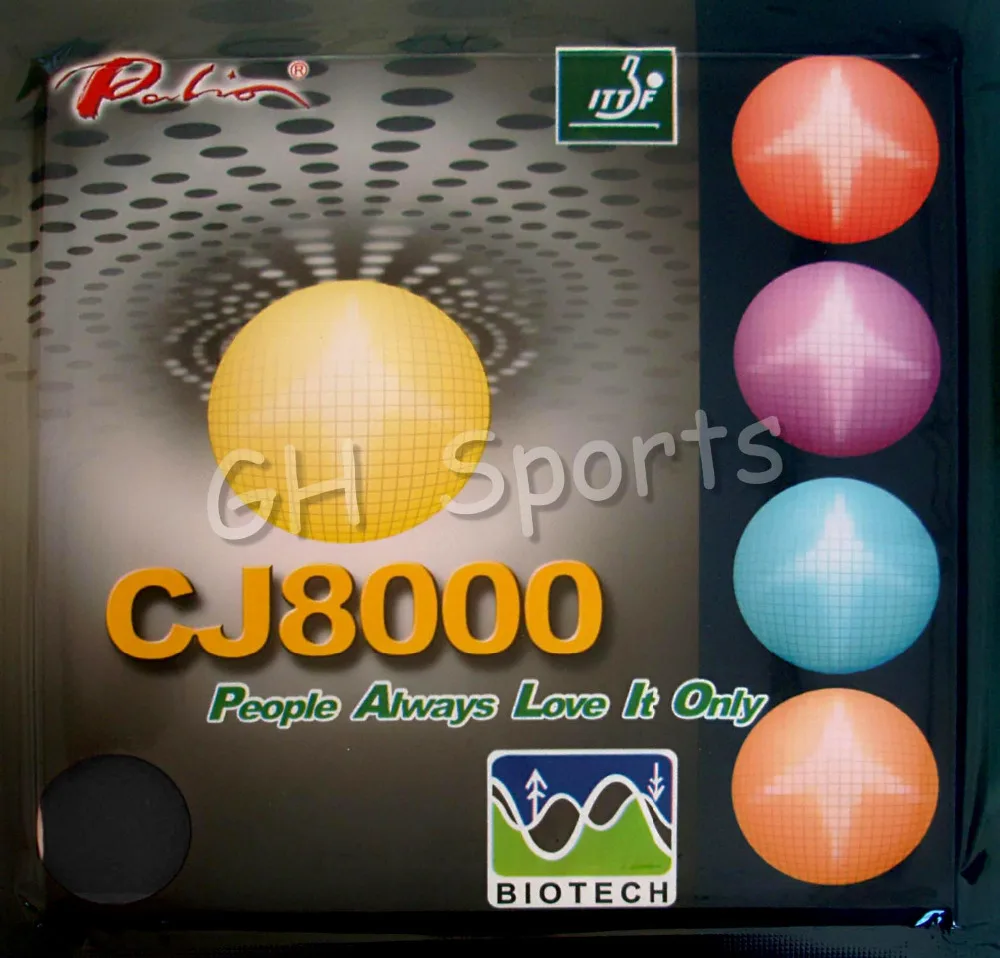 Palio CJ8000 BIOTECH (Короткий Средний корт петля + атака) Pips In настольный теннис (пинг понг)