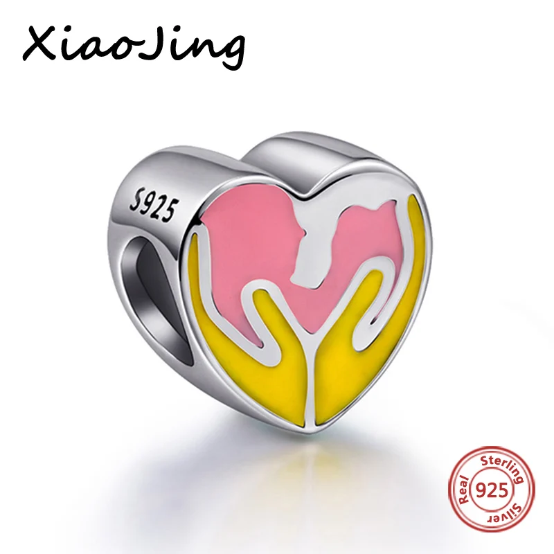 

Charms Gift 100% 925 Sterling Silver Mother hug Baby Love Beads Pendants Fit European Bracelets & Bangles for Mother's day Gift