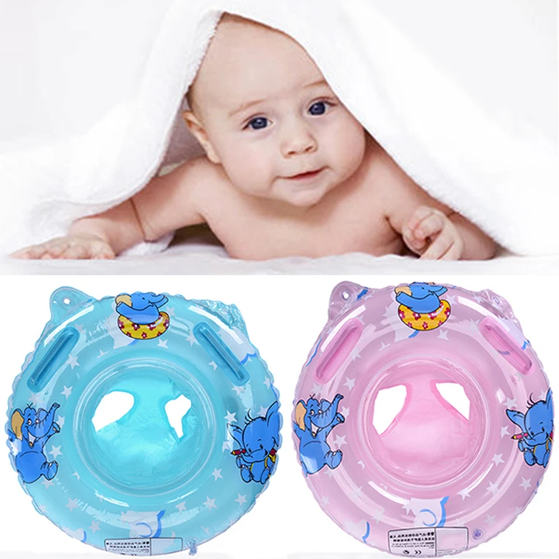 

Newest Inflatable Circle Baby Swimming Ring Kids With Cushions Floating Aid Cute Patterns Pool Children Float Swim Rings