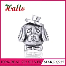 Винтажные Европейские Бусины-шармы с животными подходит для шармов Серебро 925 браслет pulseras поставки для ювелирных изделий оптом