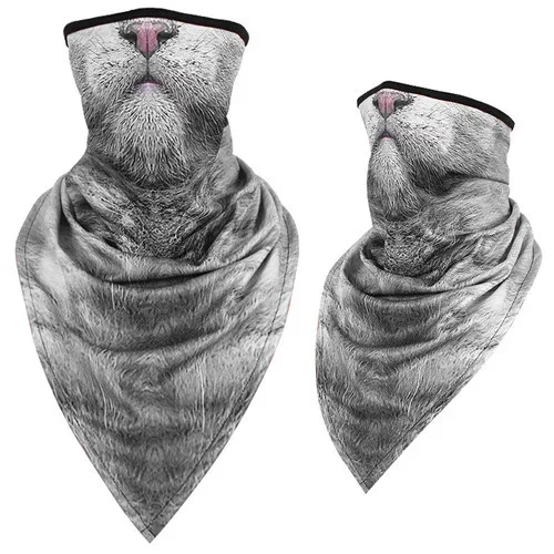 Men/Women long triangle animal mask magic hood quick-drying sand-proof breathable outdoor riding collar towel towel mask scarf - Color: Quick dry 26