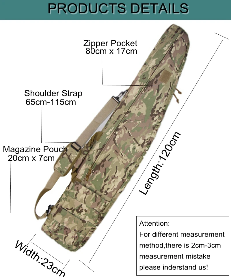 120 см Охотничья винтовка сумка наружная тактическая сумка для переноски ружья Военная Боевая пушка чехол на плечо для стрельбы
