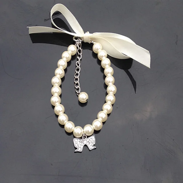 Collare di cane Collana di Perle di Strass Diamante Collari Pet Accessori Del Ca Collare di cane Collana di Perle di Strass Diamante Collari Pet Accessori Del Ca