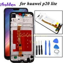 Для Huawei P20 Lite ЖК дисплей + сенсорный экран дигитайзер в сборе с