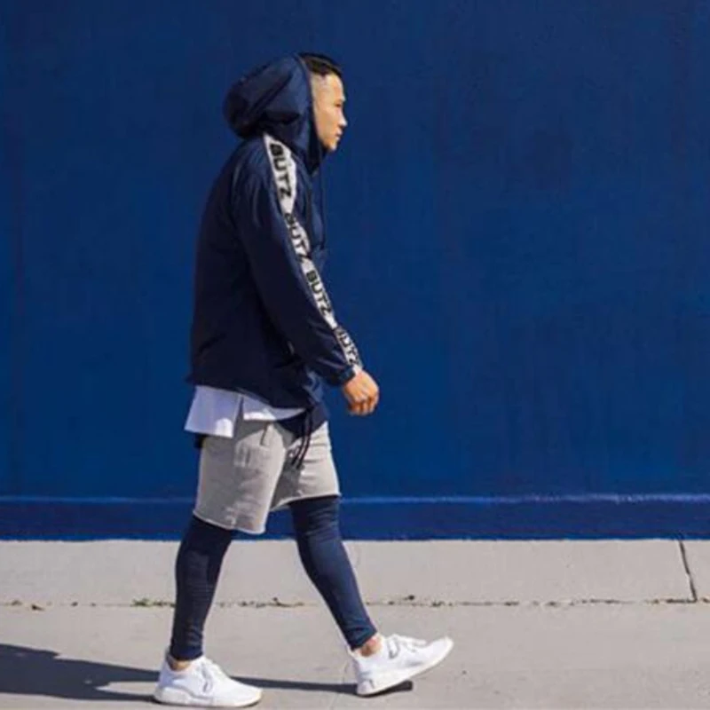 Jacket Men Sport Long Sleeved Hooded Sweatshirt (1)