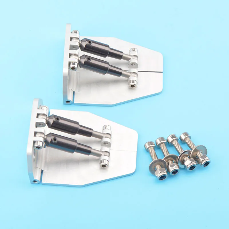 1Pair High Quality Adjustable Trim Flaps 51*62mm for Nitro Gas RC Boat