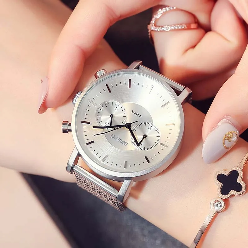 Brand Women Watch Stainless Steel Women Dress Watches Chronograph GIMTO