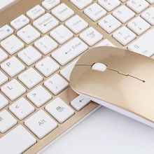 Гладкий корпус 2,4 ГГц Беспроводной клавиатура и Мышь комбо 102 ключи с низким уровнем шума Беспроводной клавиатура Мышь для Mac ПК WindowsXP/7/10 ТВ B