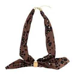 Женская мода Леопардовый принт воротник шарф рубашка Поддельный Воротник галстук винтажный съемный воротник фальшивый воротник блузка