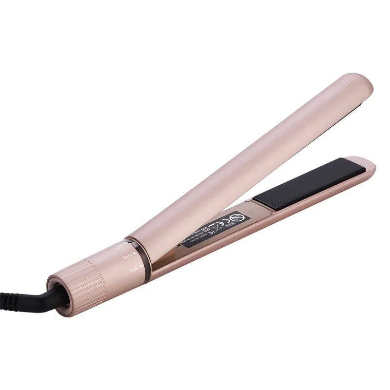 

2 in 1 Ceramic Straightening Iron Curling LED Display Flat Iron Hair Straightener Adjustable Temperature Hair Curler Tool