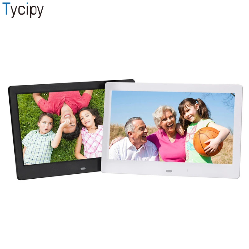Tycipy 10 дюймовая цифровая фоторамка 1024*600 HD светодиодный видео Дисплей